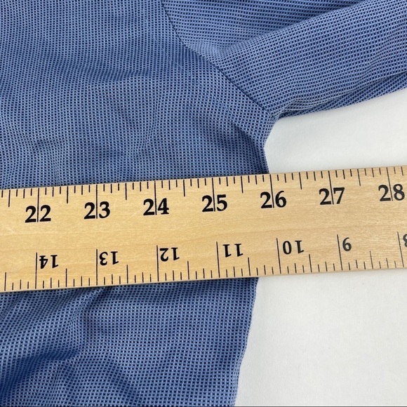 Pronto Uomo Button Up Dress Shirt Mens 17.5 34/35 Blue - Picture 7 of 9